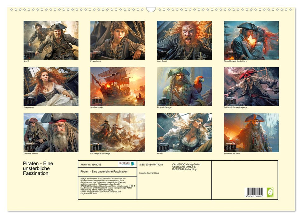Piraten - Eine unsterbliche Faszination (CALVENDO Wandkalender 2026)