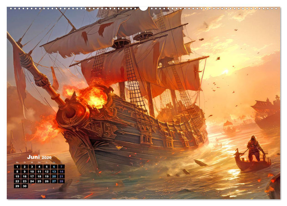 Piraten - Eine unsterbliche Faszination (CALVENDO Wandkalender 2026)