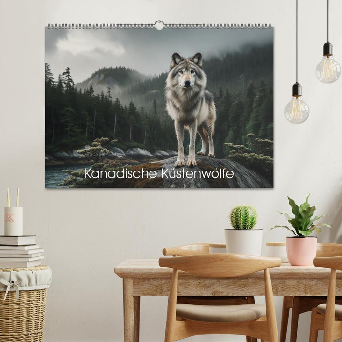 Kanadische Küstenwölfe (CALVENDO Wandkalender 2026)