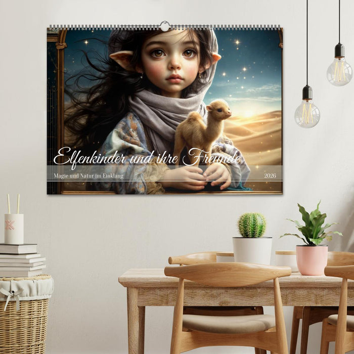 Elfenkinder und ihre Freunde - Magie und Natur im Einklang (CALVENDO Wandkalender 2026)