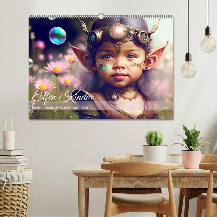 Elfen Kinder - Die zauberhafte Welt der kleinen Elfen (CALVENDO Wandkalender 2026)