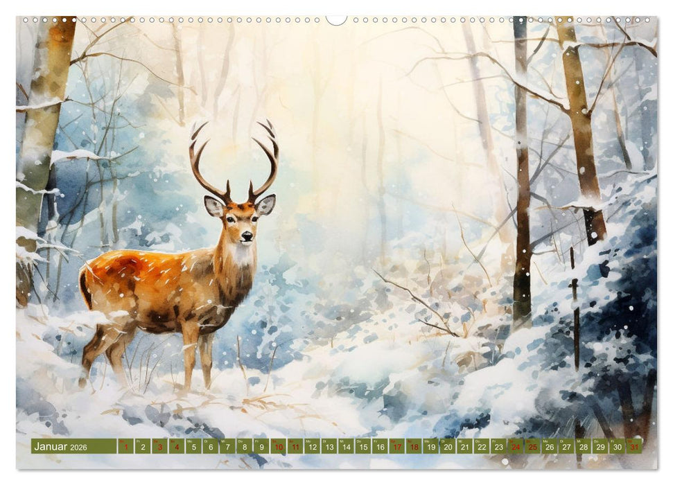Zwölf Monate im Wald (CALVENDO Wandkalender 2026)
