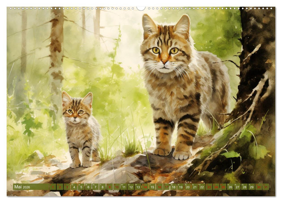 Zwölf Monate im Wald (CALVENDO Wandkalender 2026)