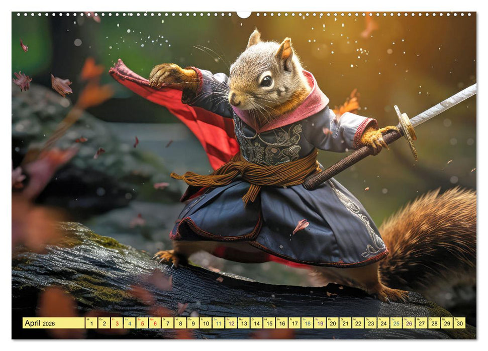 Eichhörnchen im Erlebnishunger (CALVENDO Wandkalender 2026)
