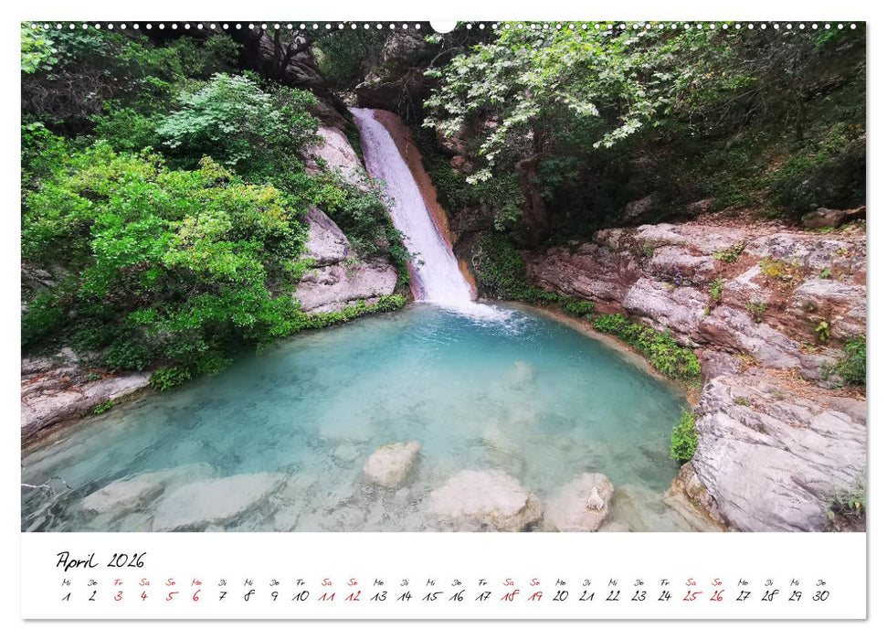 Berge und Meer: ein Vanlife-Abenteuer im Westen Griechenlands (CALVENDO Premium Wandkalender 2026)