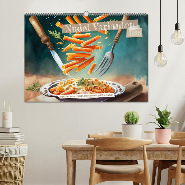 Nudel Varianten (CALVENDO Wandkalender 2026)
