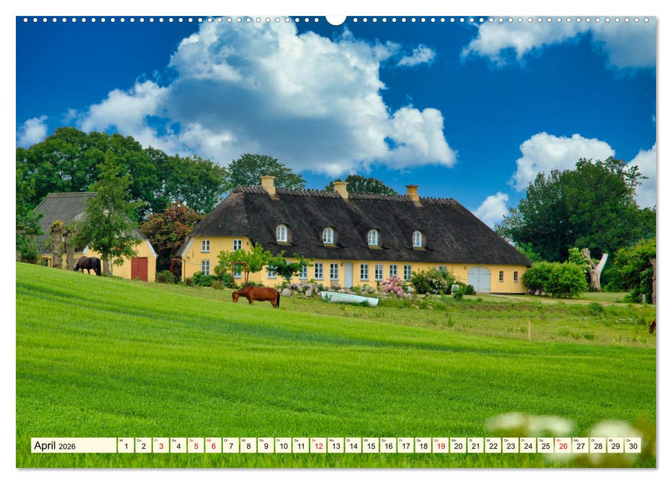 Idyllische Reetdachhäuser (CALVENDO Premium Wandkalender 2026)