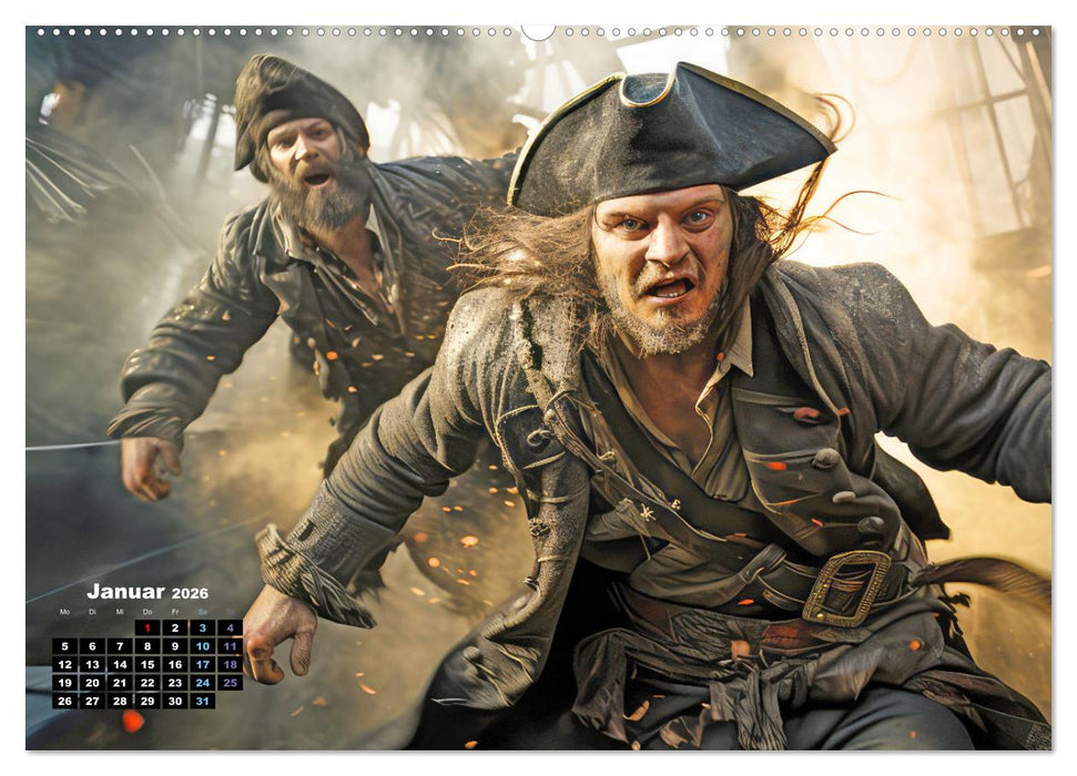 Piraten - Eine unsterbliche Faszination (CALVENDO Premium Wandkalender 2026)
