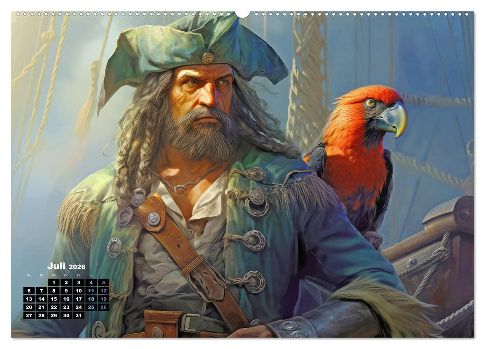 Piraten - Eine unsterbliche Faszination (CALVENDO Premium Wandkalender 2026)