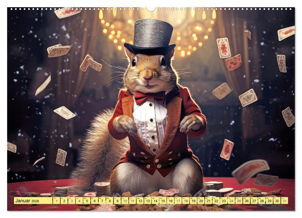 Eichhörnchen im Erlebnishunger (CALVENDO Premium Wandkalender 2026)