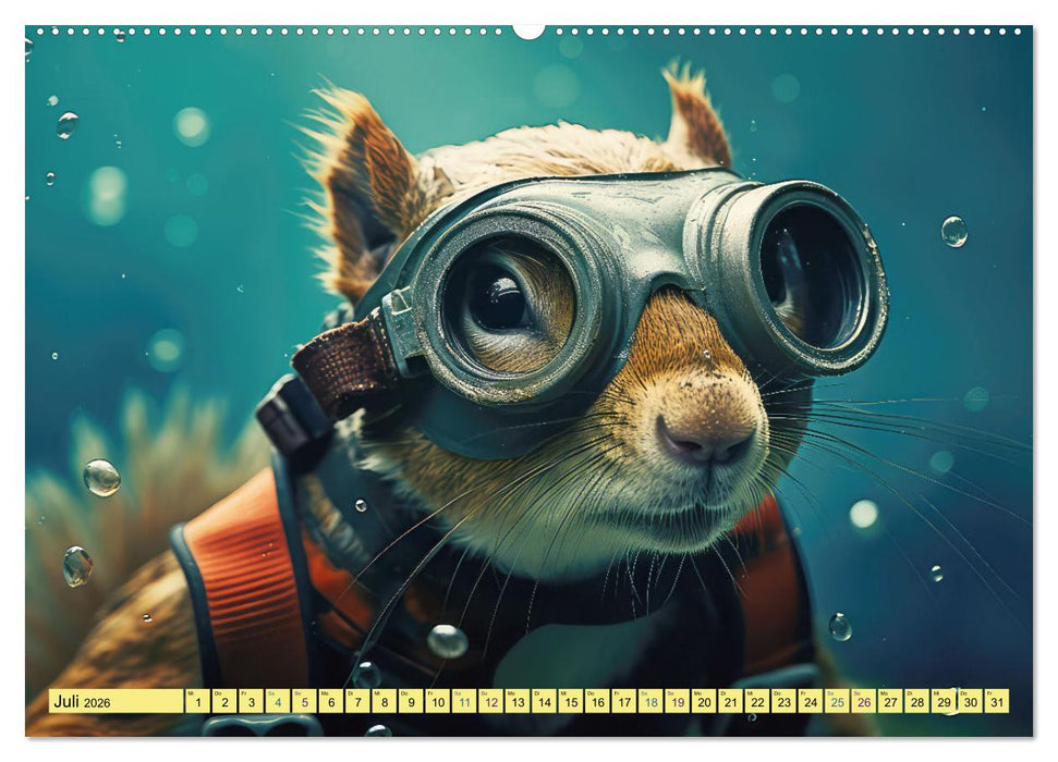 Eichhörnchen im Erlebnishunger (CALVENDO Premium Wandkalender 2026)