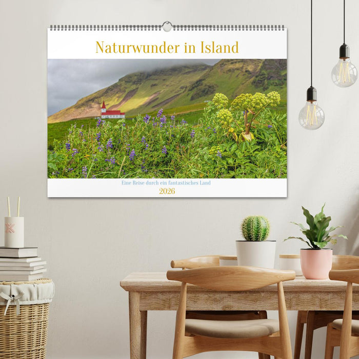 Naturwunder in Island (CALVENDO Wandkalender 2026)
