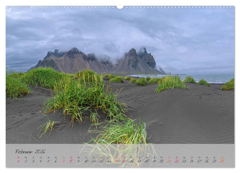 Naturwunder in Island (CALVENDO Wandkalender 2026)