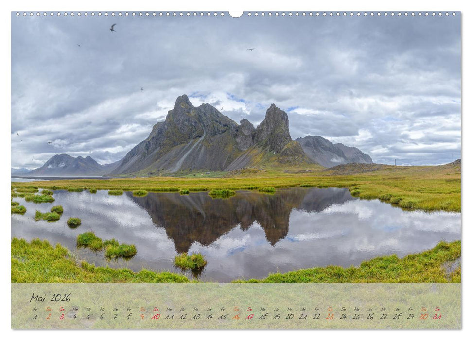 Naturwunder in Island (CALVENDO Wandkalender 2026)