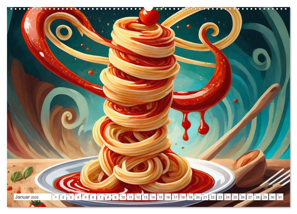 Nudel Varianten (CALVENDO Premium Wandkalender 2026)