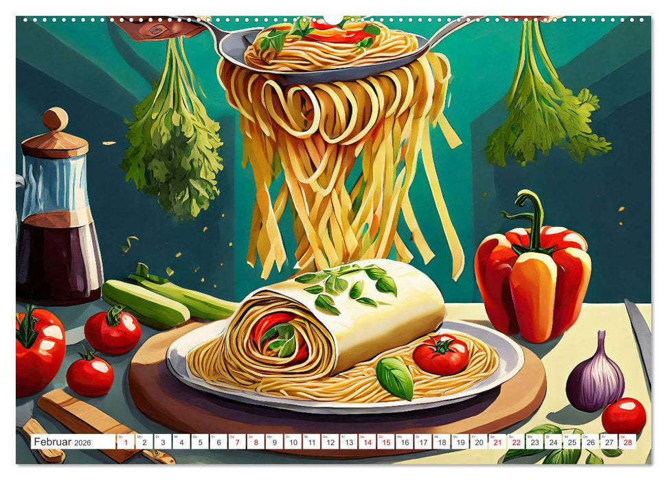 Nudel Varianten (CALVENDO Premium Wandkalender 2026)