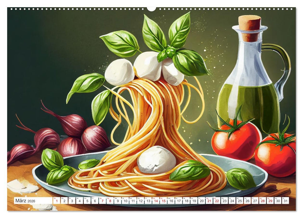 Nudel Varianten (CALVENDO Premium Wandkalender 2026)