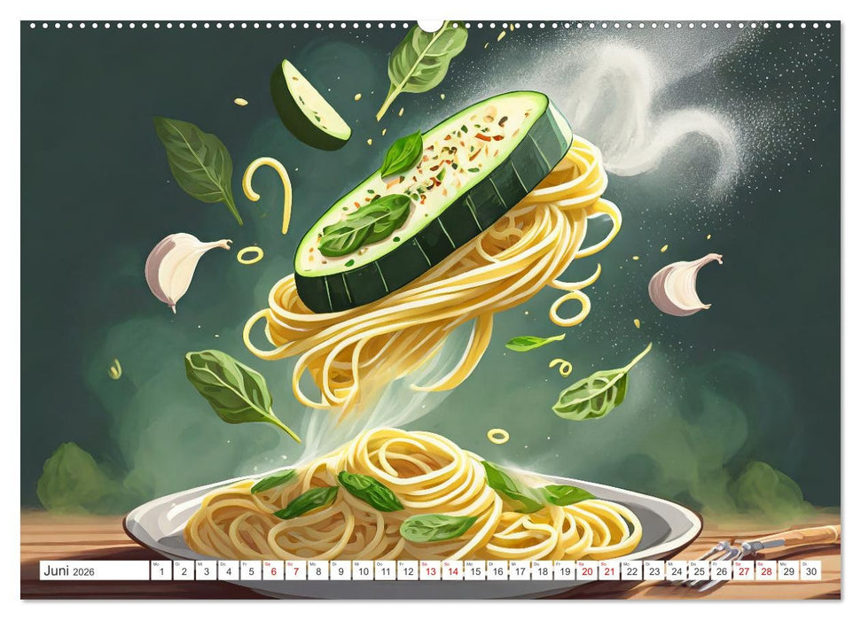 Nudel Varianten (CALVENDO Premium Wandkalender 2026)
