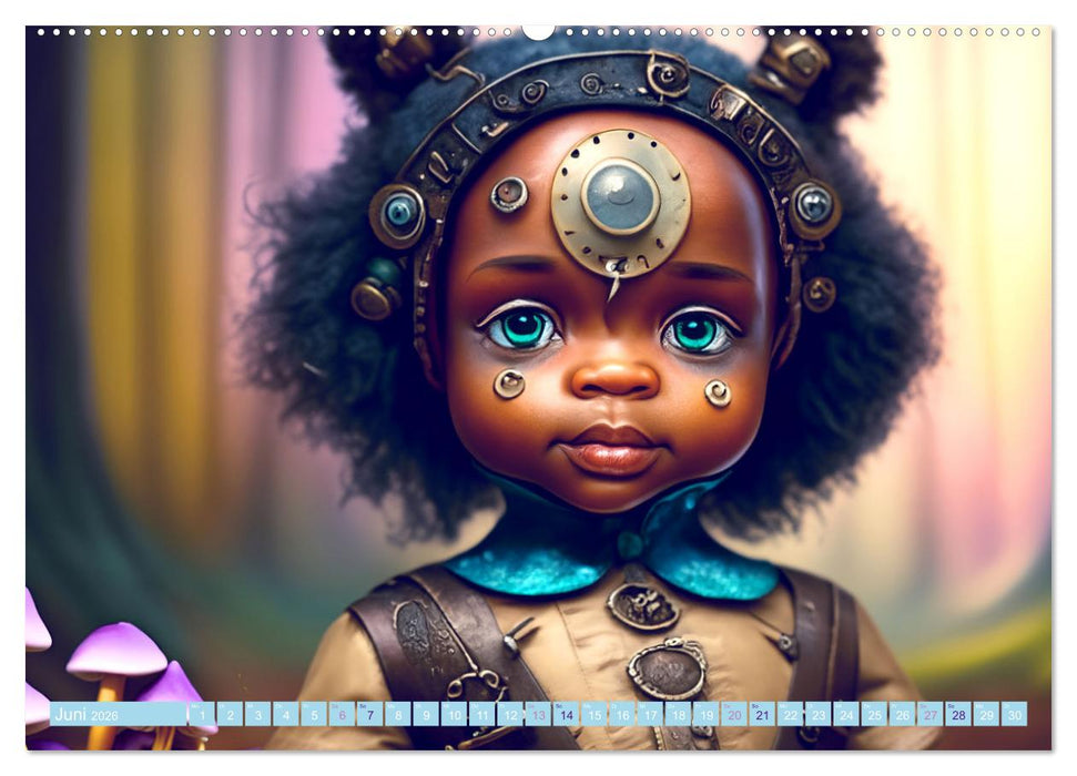 Kleine Steampunk Stars (CALVENDO Premium Wandkalender 2026)