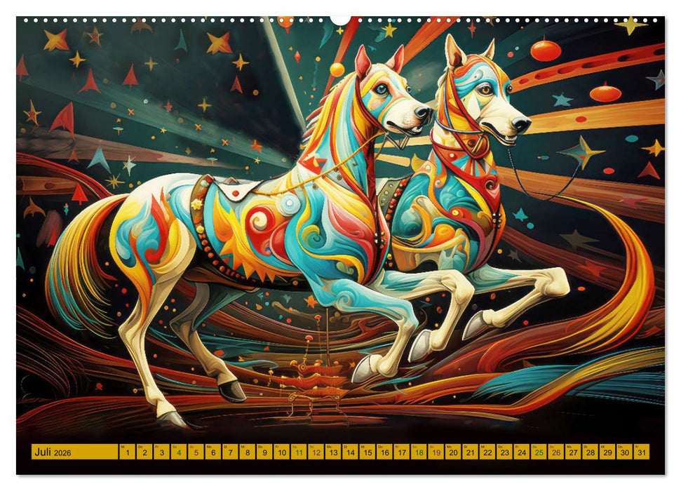 Zirkus Witzig und skurril (CALVENDO Premium Wandkalender 2026)