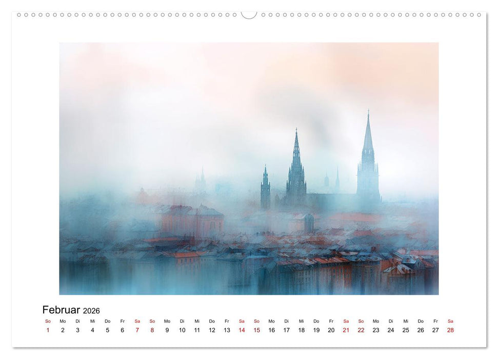 Fantasiestädte (CALVENDO Wandkalender 2026)