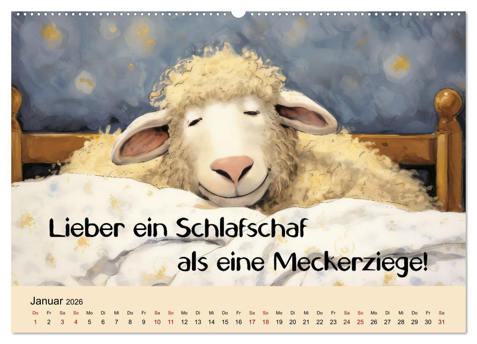 Schafsprüche (CALVENDO Wandkalender 2026)