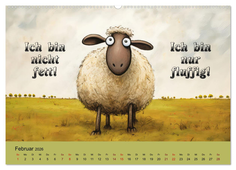 Schafsprüche (CALVENDO Wandkalender 2026)