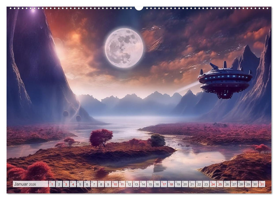 Extraterrestrisch - Auf fremden Planeten (CALVENDO Wandkalender 2026)