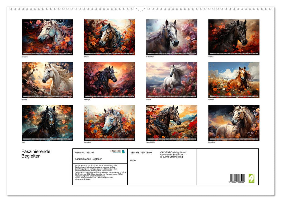 Faszinierende Begleiter (CALVENDO Wandkalender 2026)