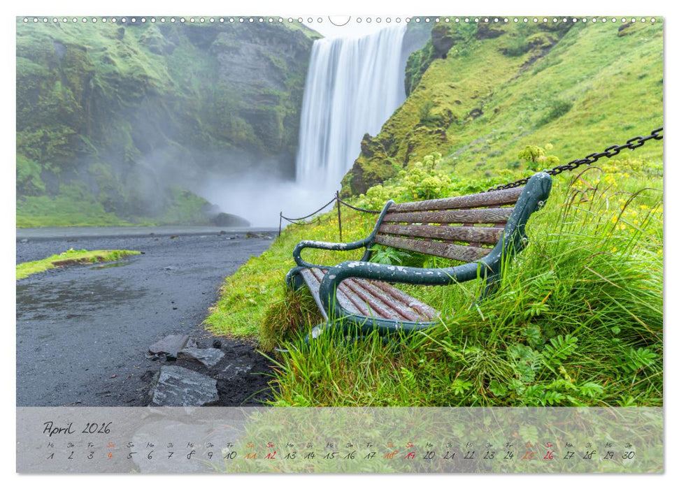 Naturwunder in Island (CALVENDO Premium Wandkalender 2026)