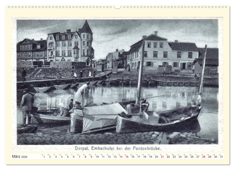 Gruss aus Dorpat - Tartu in historischen Ansichten (CALVENDO Premium Wandkalender 2026)