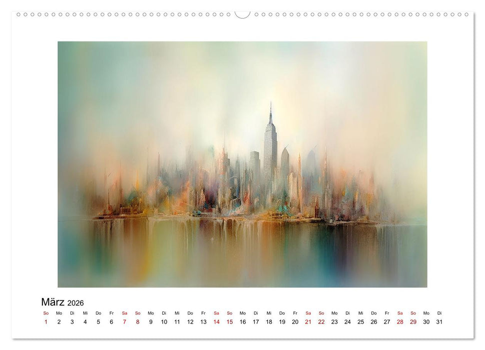 Fantasiestädte (CALVENDO Premium Wandkalender 2026)