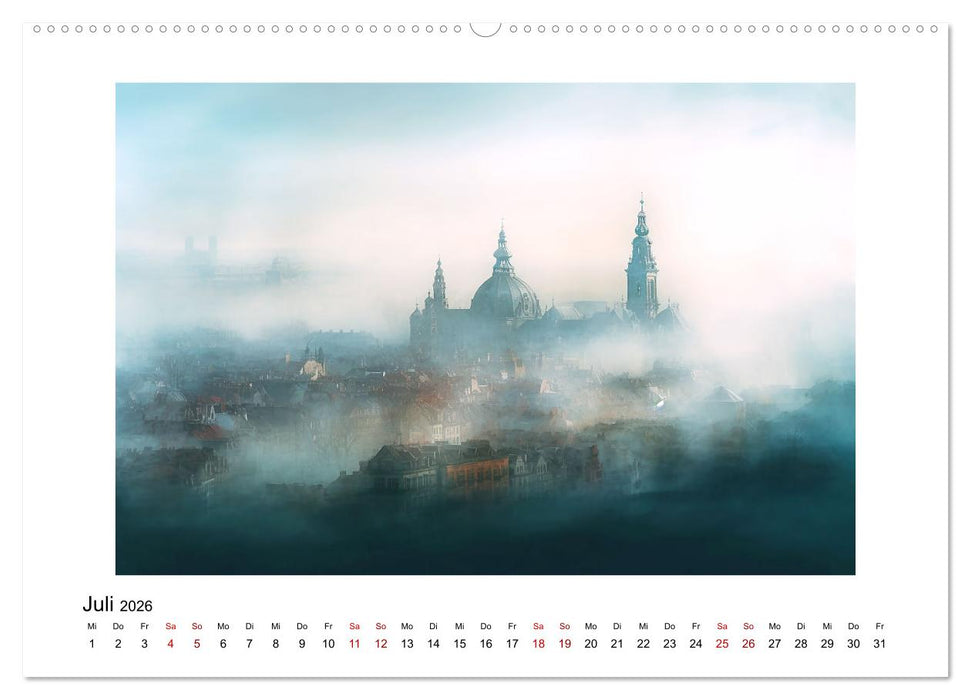 Fantasiestädte (CALVENDO Premium Wandkalender 2026)