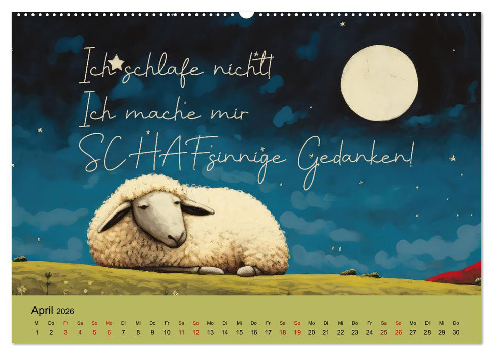 Schafsprüche (CALVENDO Premium Wandkalender 2026)