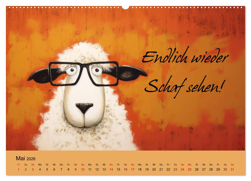 Schafsprüche (CALVENDO Premium Wandkalender 2026)