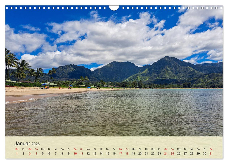 Hawaii - Eindrücke von Big Island, Kauai & Oahu (CALVENDO Wandkalender 2026)