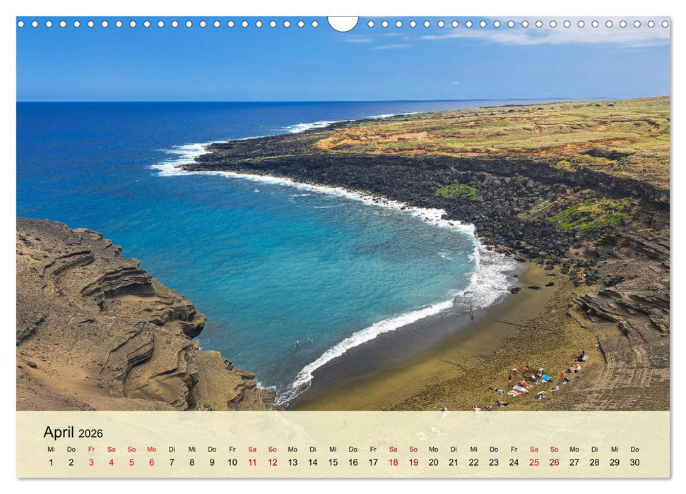 Hawaii - Eindrücke von Big Island, Kauai & Oahu (CALVENDO Wandkalender 2026)