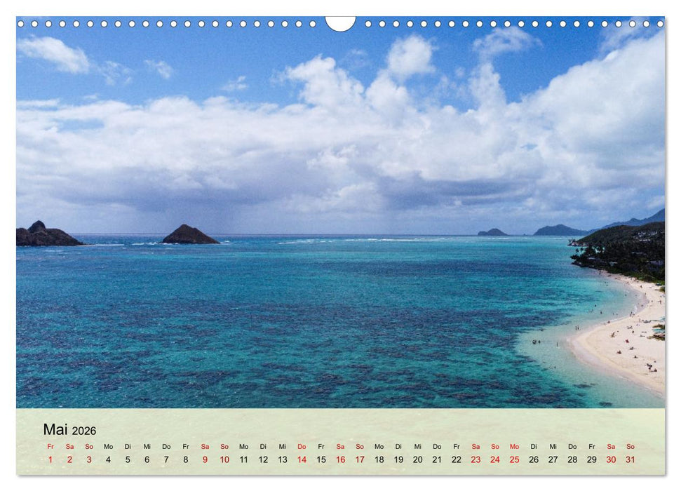 Hawaii - Eindrücke von Big Island, Kauai & Oahu (CALVENDO Wandkalender 2026)