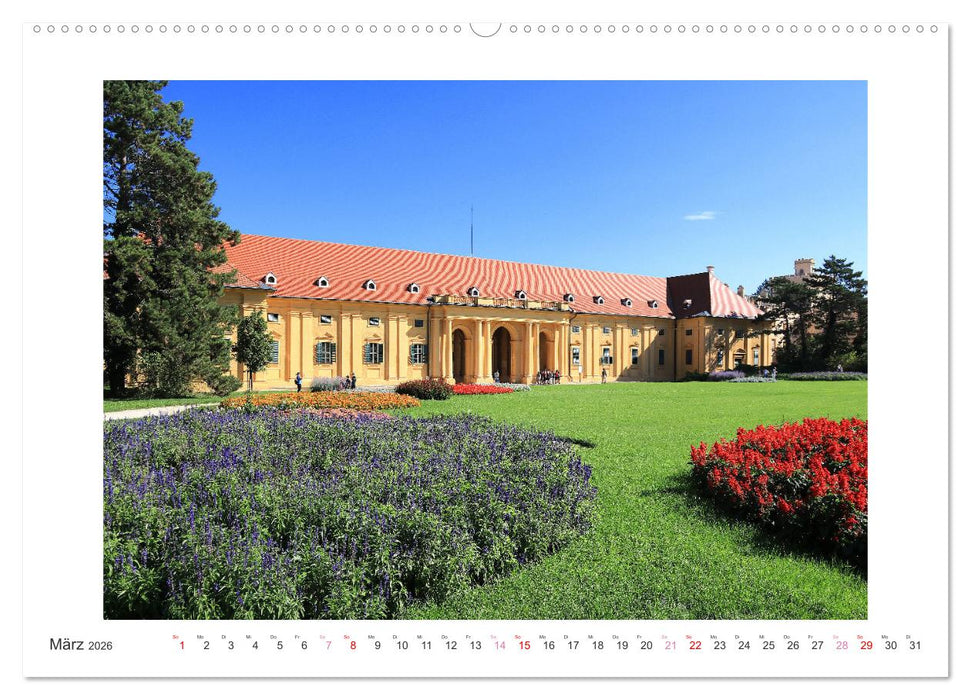 Lednice und Valtice in Tschechien (CALVENDO Premium Wandkalender 2026)