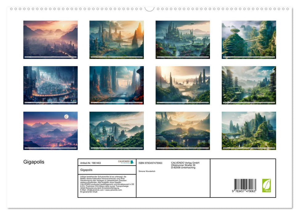 Gigapolis (CALVENDO Premium Wandkalender 2026)