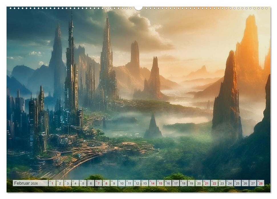 Gigapolis (CALVENDO Premium Wandkalender 2026)