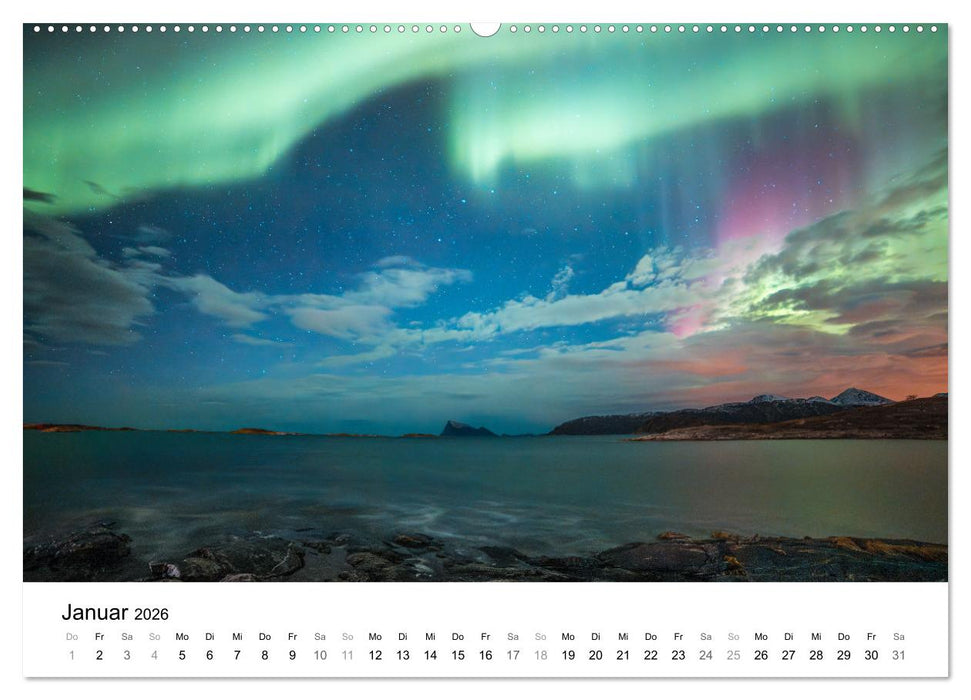 Nordlichter - Farbenspiel am arktischen Nachthimmel (CALVENDO Wandkalender 2026)
