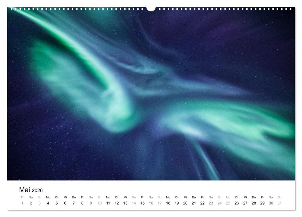 Nordlichter - Farbenspiel am arktischen Nachthimmel (CALVENDO Wandkalender 2026)