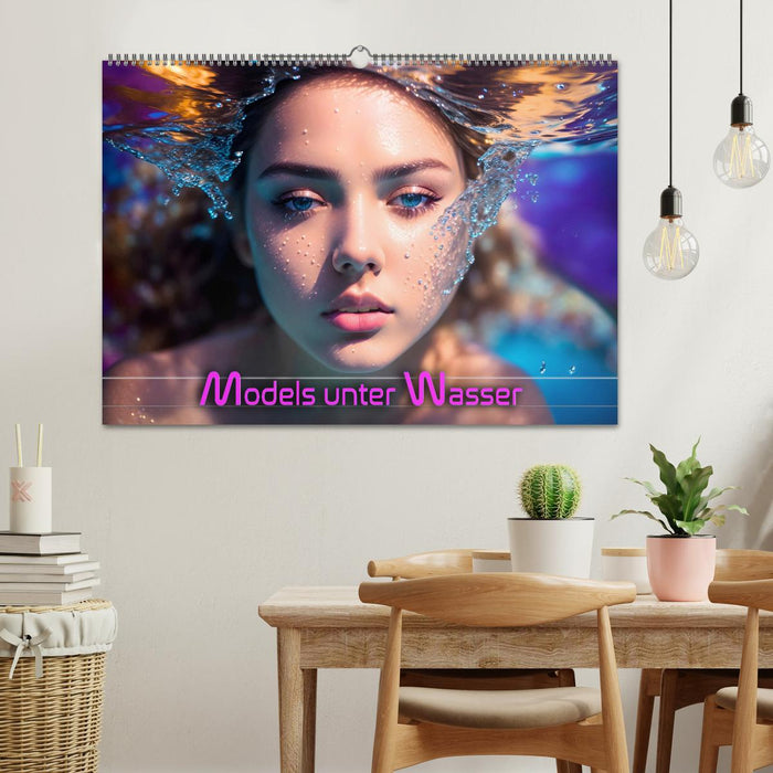 Models unter Wasser (CALVENDO Wandkalender 2026)