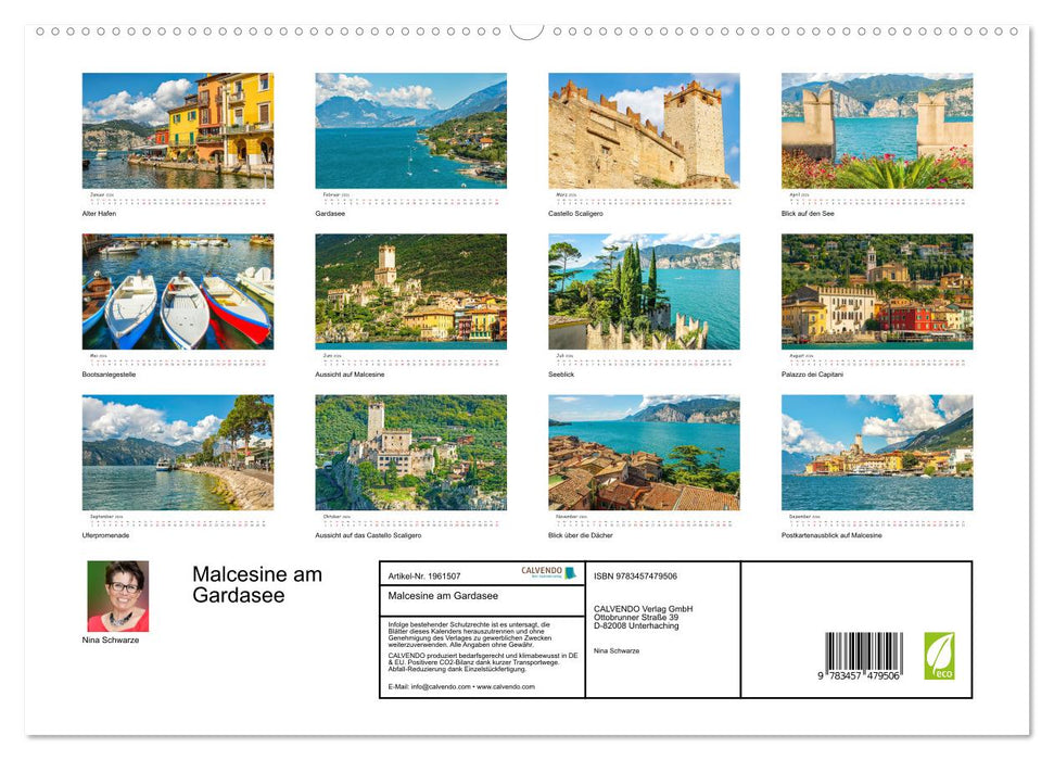 Malcesine am Gardasee (CALVENDO Premium Wandkalender 2026)