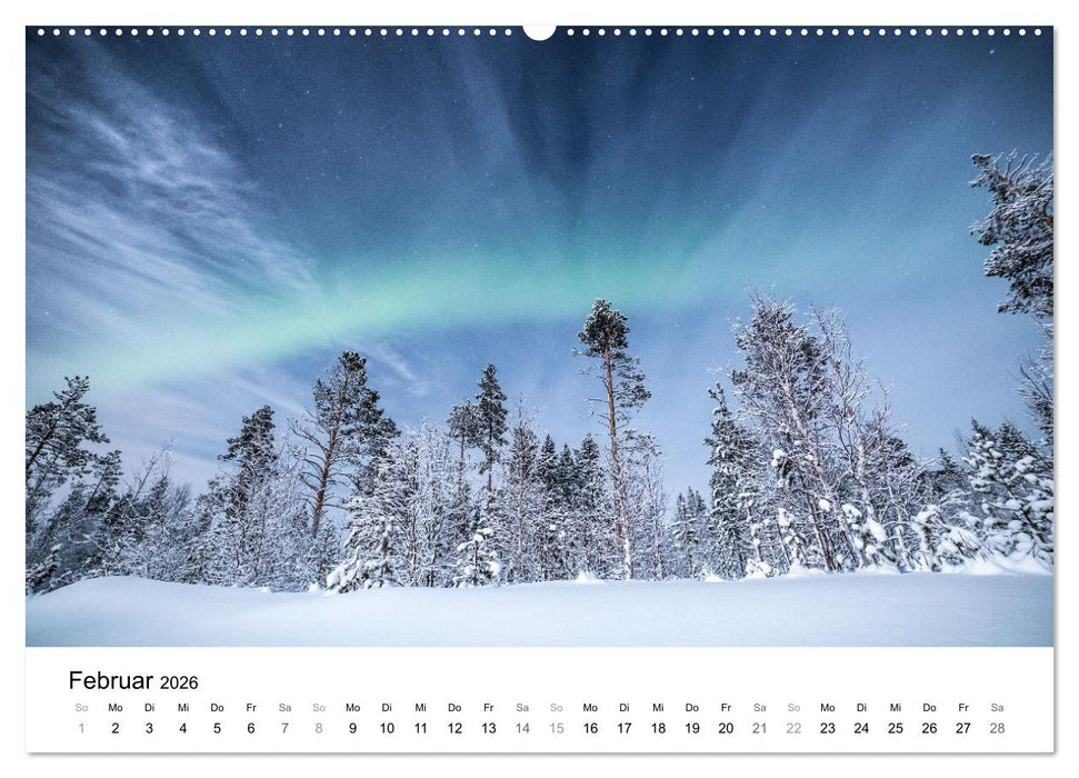 Nordlichter - Farbenspiel am arktischen Nachthimmel (CALVENDO Premium Wandkalender 2026)