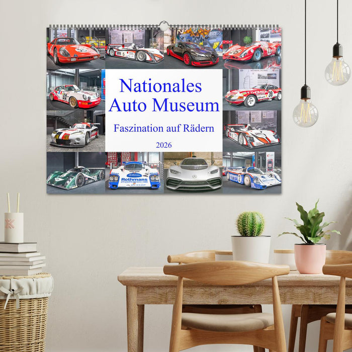 Nationales Auto Museum, Faszination auf Rädern (CALVENDO Wandkalender 2026)