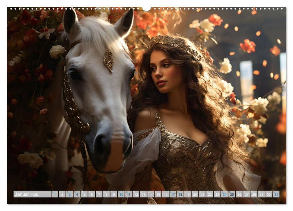 Zauberhafte Reiterinnen (CALVENDO Wandkalender 2026)