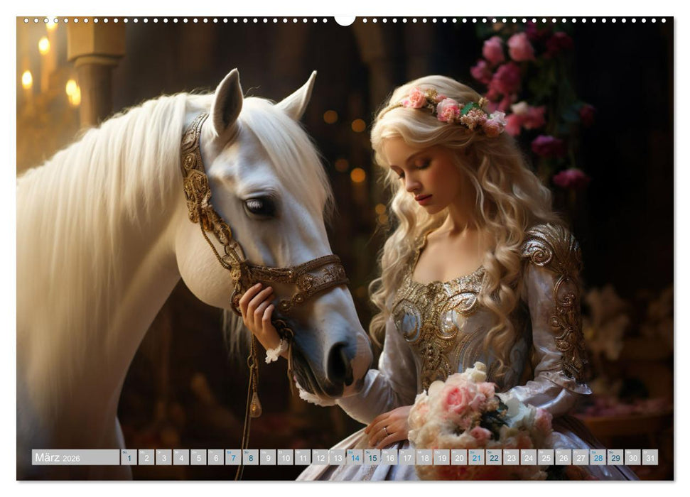 Zauberhafte Reiterinnen (CALVENDO Wandkalender 2026)