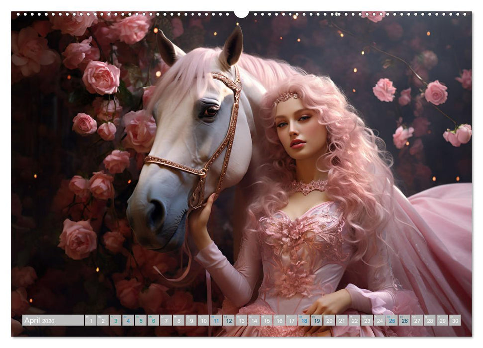 Zauberhafte Reiterinnen (CALVENDO Wandkalender 2026)